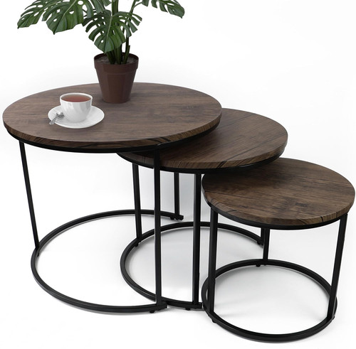 Nesting tables set round - 3,