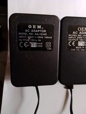 Lot Of 3 OEM AC ADAPTOR Model AA-251AD INPUT 230V AC OUTPUT 15V AC