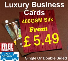 400gsm Custom Luxury Business Cards Silk Printed Original Full Colour Both Sides