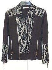 ZONE BLEUE Bolero Black Jacket Size 12 - 14 UK  Wedding  Holiday Clubbing