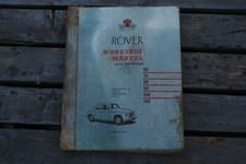 Rover P4 workshop manual a bit