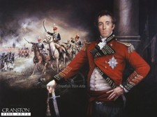 War Military art print Lt General Lord Wellington battle of  Salamanca DAMAGED