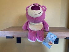 Disney Store Lotso Huggin Bear Weighted Medium Soft Plush Toy Story 3 Pixar NEW