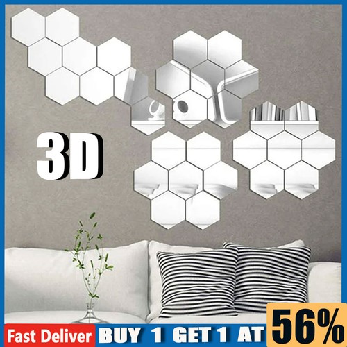60x hexagonal mirror wall - hexagonal,