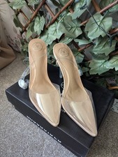 Missguided Perspex Court Shoes Clear Heels Size UK 6 EU 39 – Transparent