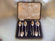Cased set of six teaspoons &
