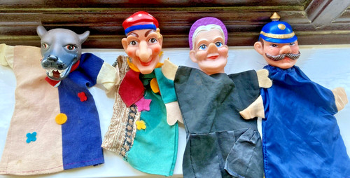 Punch judy vintage hand - judy,