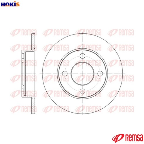 Brake disc 6120 - 6120.00, for