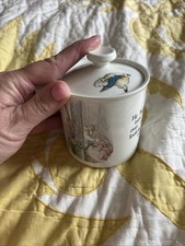 Wedgwood Beatrix Potter Peter Rabbit Sugar Jar With Lid