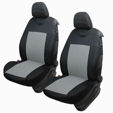 2 Grey Front Car Seat Covers