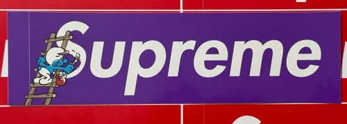 Supreme purple smurf box logo - smurf,
