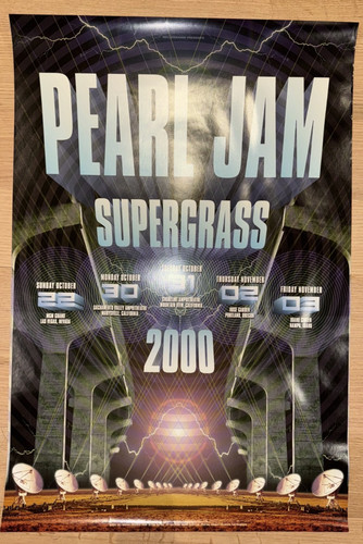 2000 pearl jam concert poster - pearl,