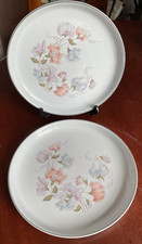 Denby Encore Sweetpea  Vintage Dinner Plates x 2