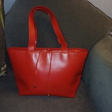 FURLA LIPSTICK RED LEATHER