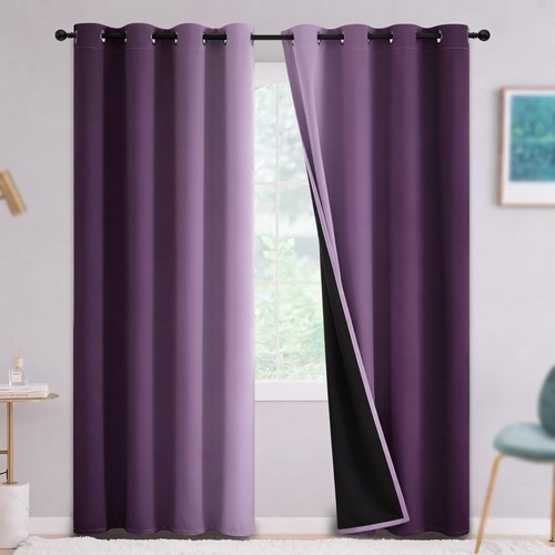 100 blackout ombre curtains - 100%,