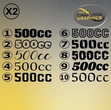 2X Motorcycle stickers decals