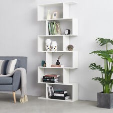 6 Tier S Shape Bookcase Unit