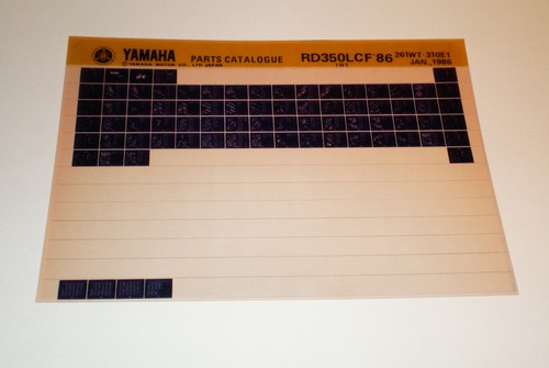Microfiche spare parts catalog - parts,