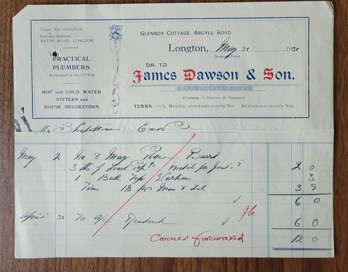 1931 james dawson - james, son