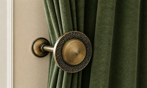 Antique brass curtain tie - antique,