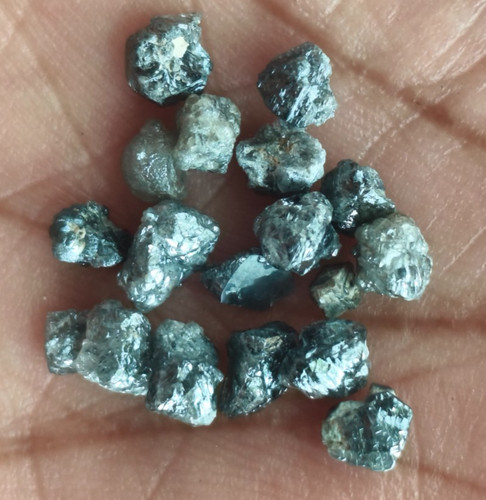 Black rough diamonds - rough,