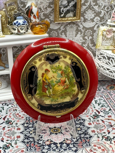 Vintage french red celluloid - vintage,