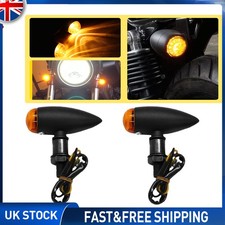 2x Black Motorcycle Turn