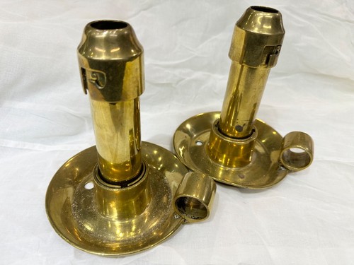 Pair antique brass spring - pair,