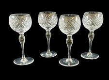 SET OF FOUR CUT LEAD CRYSTAL