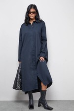 Warehouse Navy Dress Womens