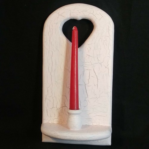 Pink single wooden candle - pink,