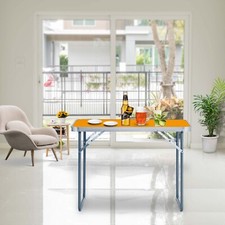 Folding Table Portable Fold Up Tables Camping Garden Party Trestle Dinner Table