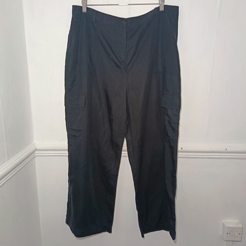 Womens trousers black size - tu,