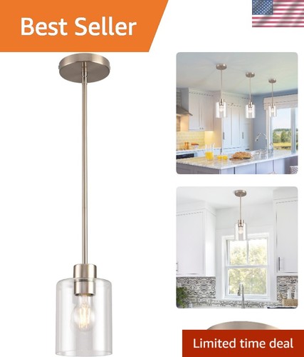 Brushed nickel pendant - nickel,