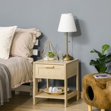 Bedside Table Nightstand W/
