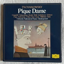 TCHAIKOVSKY- PIQUE  DAME -ORCH DE FRANCE-ROSTROPOVICH DG2740 176 -4 x LP BOX SET
