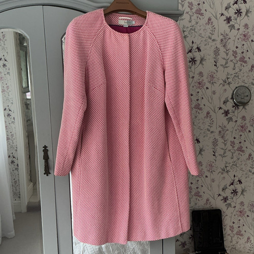 Boden coat pink - boden, pink/cream