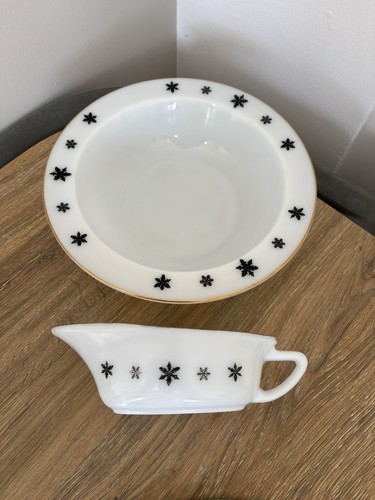 Vintage snowflake jaj pyrex - vintage,