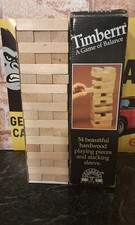 Timberrr Jenga style Game Of Balance Family Fun 2 Or More Players Vintage