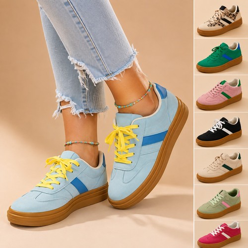 Womens faux suede platform - suede,