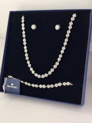 White crystal angel jewelry - white,