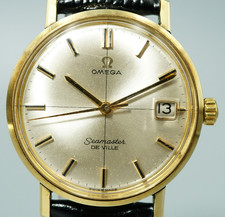 *N MINT* Vintage OMEGA Seamaster De Ville  Hand Wind Gold Round 34mm Mens Watch