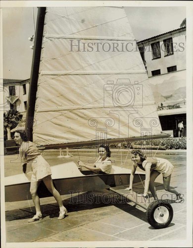 1940 press photo land yacht - press,