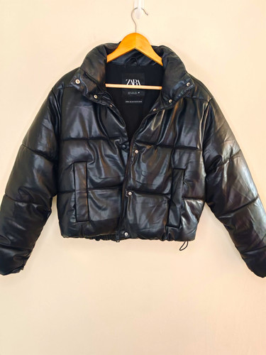 Zara black faux - zara,