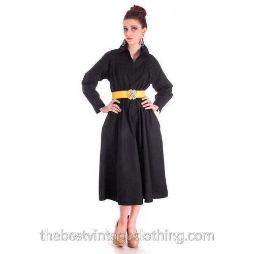 Vtg vuokko black cotton - vuokko,
