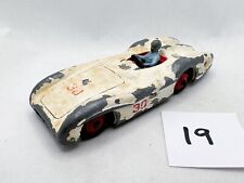 VINTAGE DINKY TOYS  #237 MERCEDES BENZ RACING CAR OFF WHITE RED CAST HUBS 1958
