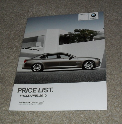 Bmw series prices brochure - bmw,