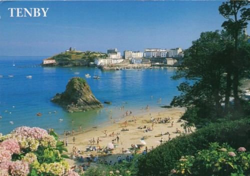 Postcard tenby pembrokeshire - postcard, tenby,