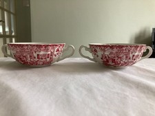 PINK double-handled bowls