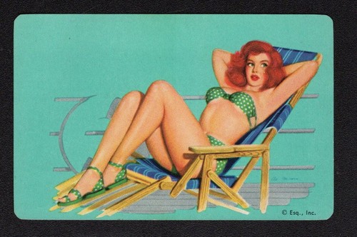 Vintage swap playing card - card,